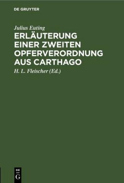 Erläuterung einer zweiten Opferverordnung aus Carthago