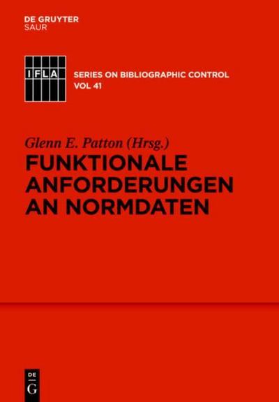 Funktionale Anforderungen an Normdaten