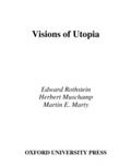 Visions of Utopia