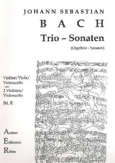 Trio-Sonaten Band 2für Streichtrio oder 2 Violinen und Violoncello