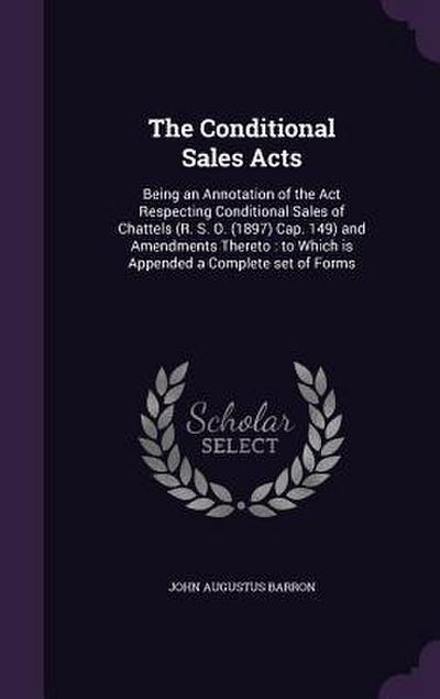The Conditional Sales Acts