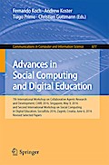Advances in Social Computing and Digital Education