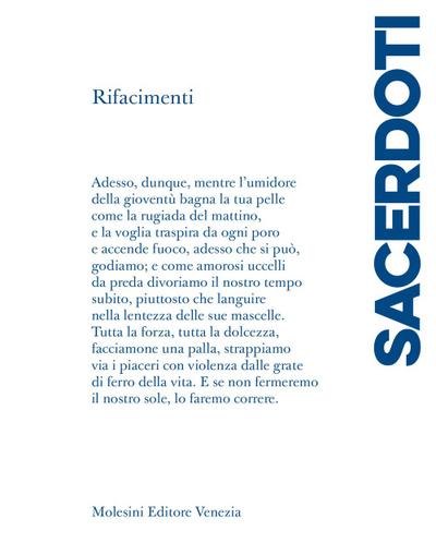 Sacerdoti, G: Rifacimenti