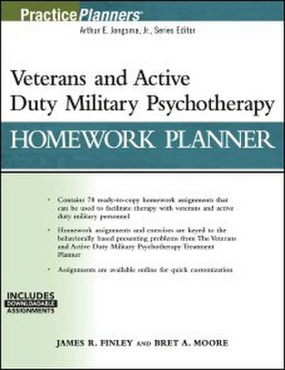Veterans and Active Duty Military Psychotherapy Homework Planner