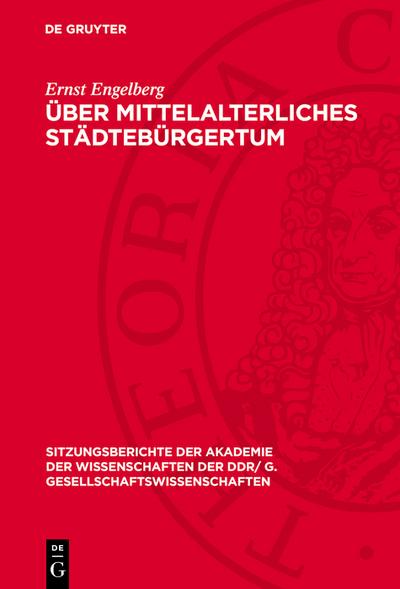 Über mittelalterliches Städtebürgertum