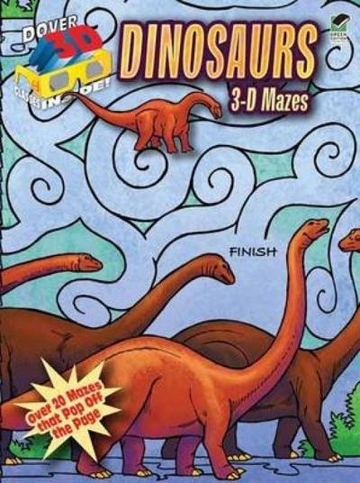 3-D Mazes--Dinosaurs