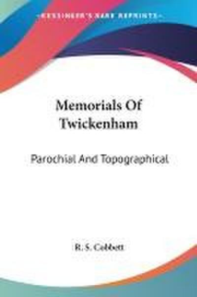 Memorials Of Twickenham