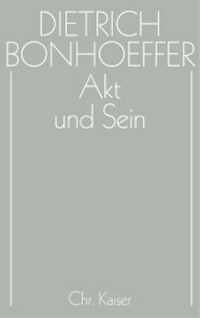 Akt und Sein