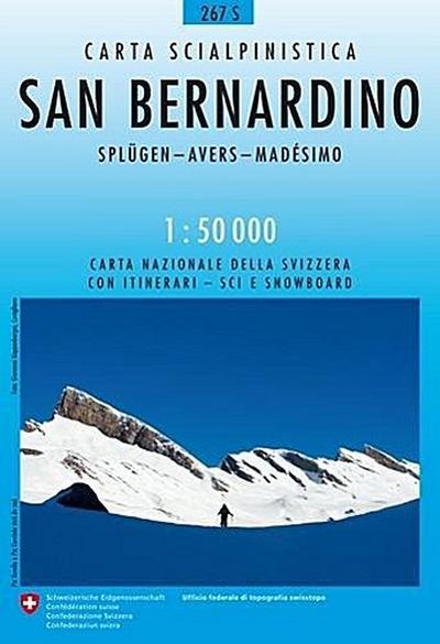 267S San Bernardino Schneesportkarte