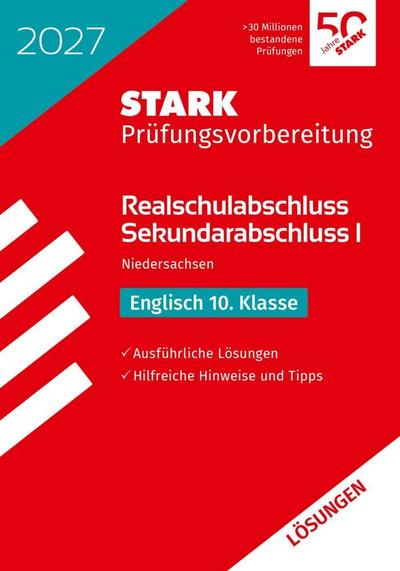 STARK Lösungen zu Englisch - Realschulabschluss 2027 Niedersachsen - Prüfungsvorbereitung