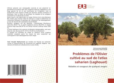 Problèmes de l’Olivier cultivé au sud de l’atlas saharien (Laghouat)