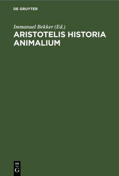 Aristotelis Historia Animalium