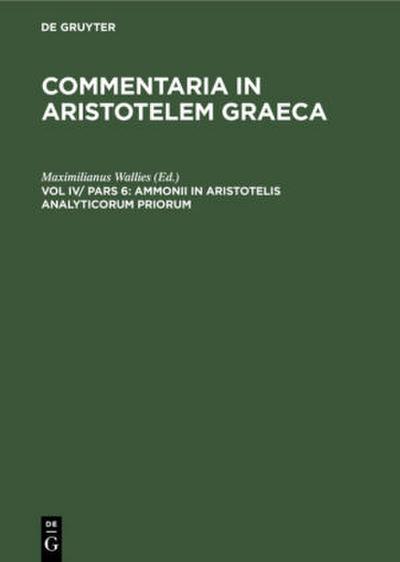 Ammonii in Aristotelis analyticorum priorum