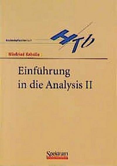 Einführung in die Analysis II - Winfried Kaballo