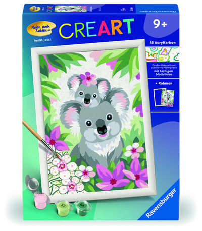 Ravensburger Malen nach Zahlen 28984 - Süße Koalas - Kinder ab 9 Jahren