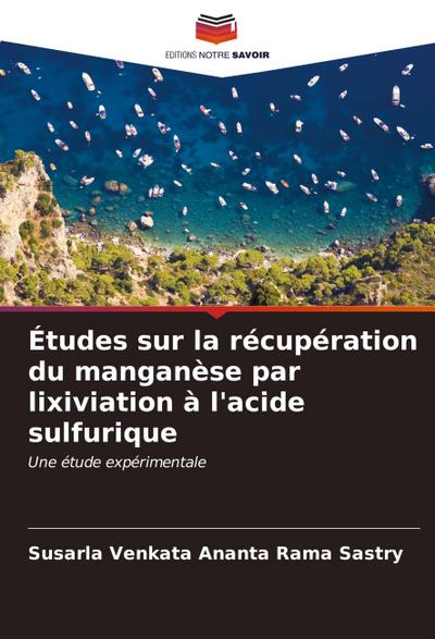 Études sur la récupération du manganèse par lixiviation à l’acide sulfurique