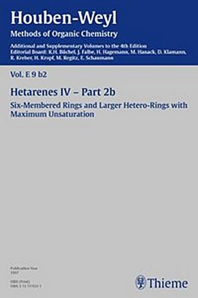 Houben-Weyl Methods of Organic Chemistry Vol. E 9b/2, 4th Edition Supplement