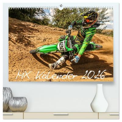 MX Racing 2026 (hochwertiger Premium Wandkalender 2026 DIN A2 quer), Kunstdruck in Hochglanz