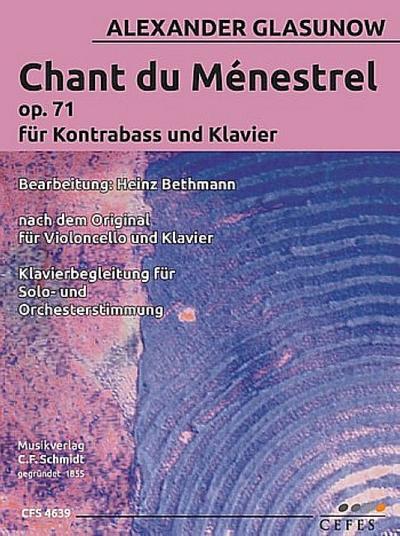 Chant du ménestrel op.71für Kontrabass und Klavier