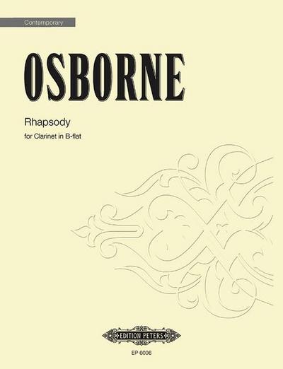 Osborne, W: Rhapsody for Clarinet Solo