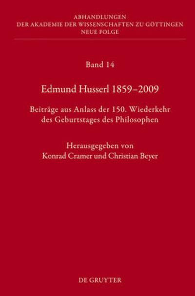 Edmund Husserl 1859-2009