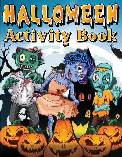 Halloween Activity Book For Kids Ages 4-8 6-8