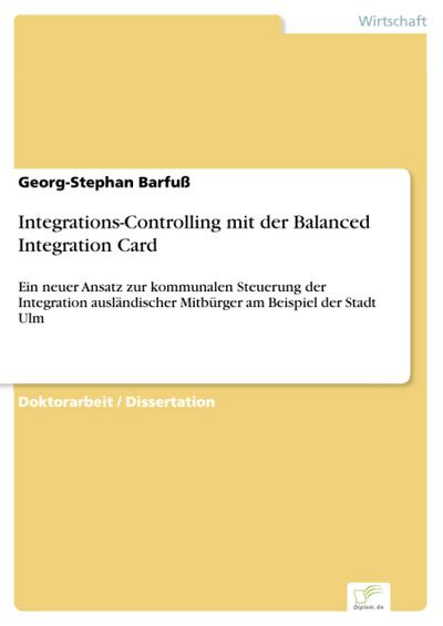 Integrations-Controlling mit der Balanced Integration Card