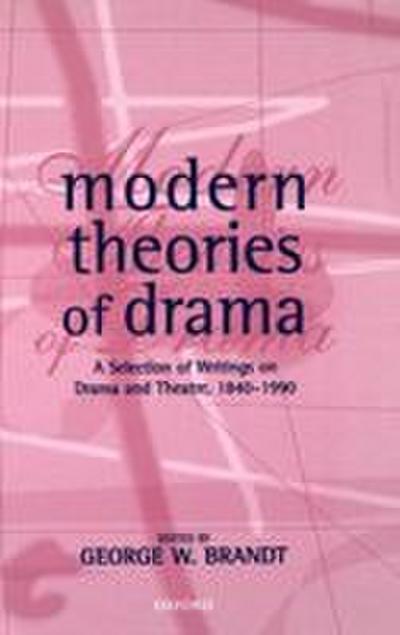 Modern Theories of Drama