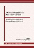 Advanced Research in Materials Science II