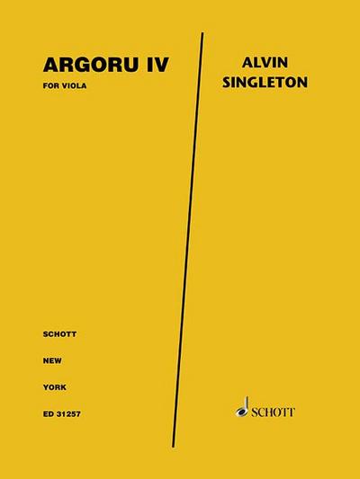 Argoru IV: For Viola Solo