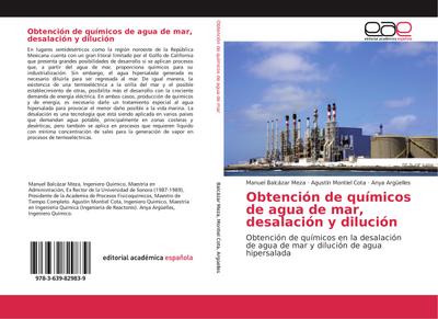 Obtención de químicos de agua de mar, desalación y dilución