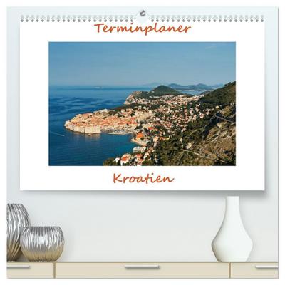 Kroatien, Terminplaner (hochwertiger Premium Wandkalender 2024 DIN A2 quer), Kunstdruck in Hochglanz