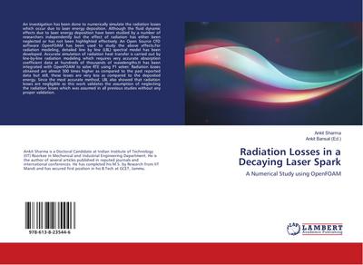 Radiation Losses in a Decaying Laser Spark