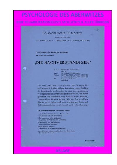 PSYCHOLOGIE DES ABERWITZES - EINE REHABILITATION GUSTL MOLLATH’S & ALLER ÜBRIGEN