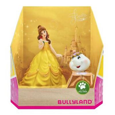 Bullyland 13436 - Spielfigurenset, Walt Disney Belle - Belle und Madame Pottine, liebevoll handbemalte Figuren, PVC-frei, tolles Geschenk für Jungen und Mädchen zum fantasievollen Spielen