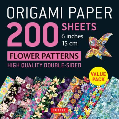Origami Paper 200 Sheets Flower Patterns 6 (15 CM)