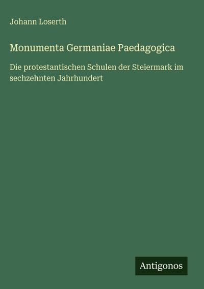 Monumenta Germaniae Paedagogica