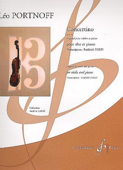 Concertino op.14 pour violon et pianopour alto et piano
