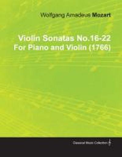 Violin Sonatas No.16-22 by Wolfgang Amadeus Mozart for Piano and Violin (1766)