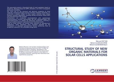 STRUCTURAL STUDY OF NEW ORGANIC MATERIALS FOR SOLAR CELLS APPLICATIONS