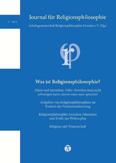 Journal für Religionsphilosophie 1/2012