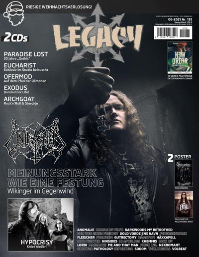 LEGACY MAGAZIN: THE VOICE FROM THE DARKSIDE: Ausgabe #135 (6/2021): Ausgabe #135 (6/2021), Musikdarbietung/Musical/Oper
