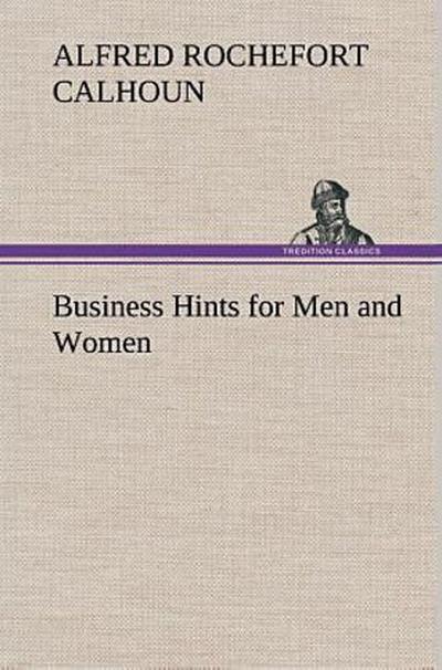 Business Hints for Men and Women