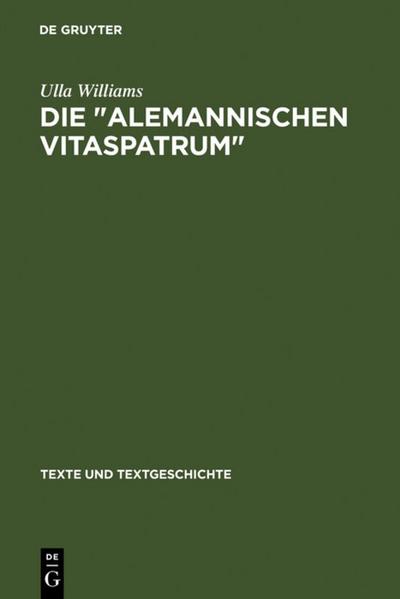 Die ’ Alemannischen Vitaspatrum ’