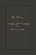 Handbuch der Verfassung und Verwaltung in Preußen und dem Deutschen Reiche