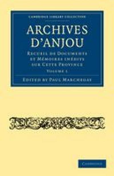 Archives D’Anjou - Volume 1