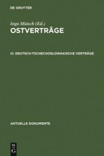 Deutsch-tschechoslowakische Verträge