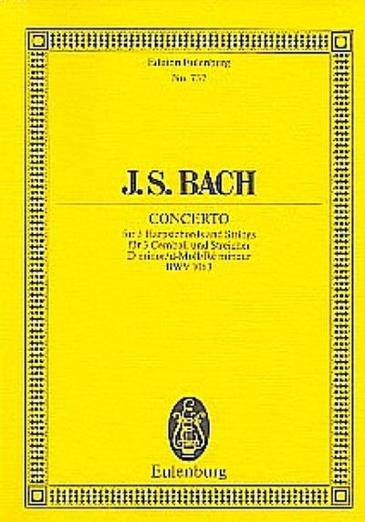 Konzert d-Moll BWV1063für 3 Cembali und Streicher