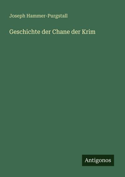 Geschichte der Chane der Krim