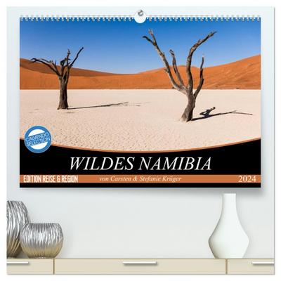 Wildes Namibia (hochwertiger Premium Wandkalender 2024 DIN A2 quer), Kunstdruck in Hochglanz